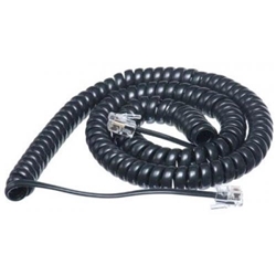 Titan Handset Curly Cord 12ft Black