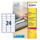 Avery L6146 NoPeel Labels Tamper-proof Durable White Ref L6146-20 - 480 Labels