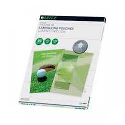 Leitz Laminator Pouch A4 Jam-Free 80 Micron [Pack 25] Ref 74790000
