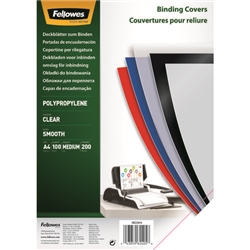 Fellowes Earth Clear Polypropylene Cover 200 Micron A45361401 (PK100)