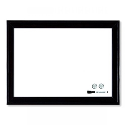 Nobo 1903785 Magnetic Dry Erase Whiteboard Black plastic Frame 430 x 585mm