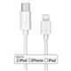 MediaRange Apple Lightning to USB Type-C Charge + Sync Cable 1m White