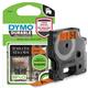 Dymo 1978367 D1 Durable 12mm x 3M Tape Black on Orange