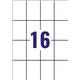 Avery B5274-50 Ultra Resistant Labels 50 sheets - 16 Labels per Sheet