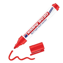edding 8030 NLS high-tech marker red Box of 10