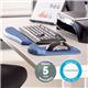 Fellowes PlushTouch Mouse Pad Wrist Rest Blue 9287302