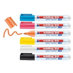 edding 95 Glass marker Pack of 6