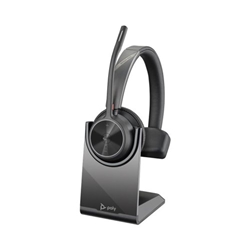 HP Poly Voyager 4310 UC Wireless Microsoft Teams Certified Headset with BT700 Dongle and Charging Stand