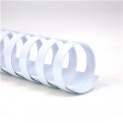 GBC Binding Combs Plastic 21 Ring 225 Sheets A4 25mm White - 4028202