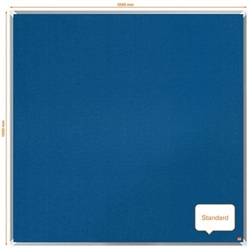 Nobo Premium Plus Blue Felt Notice Board 1200x1200mm