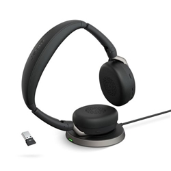 Jabra Evolve2 65 Flex Link380 USB-A UC Version Stereo with Wireless Charging 26699-989-989