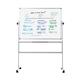 Bi-Office Revolving Whiteboard Lacquered Steel Surface 120x120cm QR0303