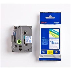 Brother P-Touch TZe-243 (18mm) Blue On White Labelling Tape
