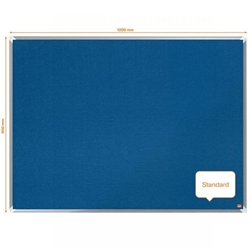 Nobo Premium Plus Felt Notice Board 1200 x 900mm Blue 1915189