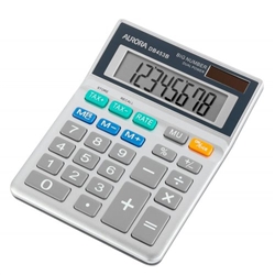 Aurora Grey 8-Digit Semi-Desk Calculator DB453B