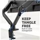 Fellowes Dual Monitor Arm Adjustable 360-degree Rotation Black Ref 8042501