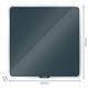 Leitz Cosy Magnetic Glass Whiteboard 45 x 45 cm Velvet Grey