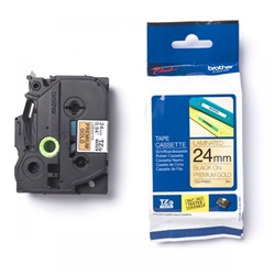 Brother TZE-PR851 Black on Gold 8M x 24mm Premium Tape