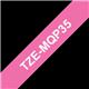 Brother P-touch TZe-MQP35 (12mm x 8m) White On Berry Pink Matt Laminated Labelling Tape
