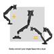 Fellowes 9683601 Eppa Dual Monitor Arm conversion Kit - Black
