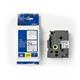 Brother P-Touch TZe Security Labelling Tape Cassette 24mm x 8m Black on White Tape TZESE5