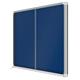 Nobo Premium Plus Blue Felt Lockable Notice Board 27xA4