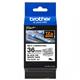 Brother TZESL261 36mm Black on White Self Laminating Tape
