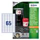 Avery B7651-50 Ultra Resistant Labels 50 sheets - 65 Labels per Sheet