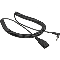 Jabra Quick Disconnect (QD) to 2.5mm Jack Coiled Cord 2m 8800-01-46