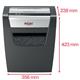 Rexel Momentum X312 Cross-Cut P-3 Shredder Black 2104572