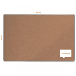 Nobo Premium Plus Cork Notice Board 1800 x 1200mm 1915184