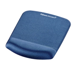 Fellowes PlushTouch Mousepad Wrist Support Blue Ref 9287302