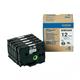 Brother HGE Labelling Tape 12mm x 8m Black on White HGE231V5