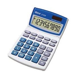 Ibico 210X Desktop Calculator Tilt-screen Decimal Selector Solar and Battery Power 10 Digit Ref IB410079