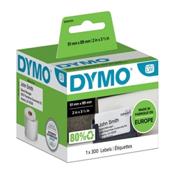 Dymo 4XL Labels Appointment Name Badge 51x89mm [for Labelwriter 4XL] White Ref S0929100 [300 Labels]