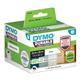 Dymo 2112285 LW Durable shelving label 25mm x 89mm Black on White 700 Labels