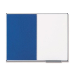 Nobo Classic Combination Felt/Steel Noticeboard 1200x900mm Blue 1902258