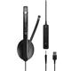 Sennheiser Epos Adapt 135 UC Monaural USB Headset with 3.5mm Jack Black 1000914