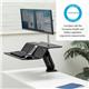 Fellowes Lotus RT Sit/Stand Workstation Dual Screen Black 8081601