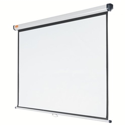 Nobo Wall Projection Screen for DLP LCD 4:3 Format Black-bordered W1500xH1138mm Ref 1902391