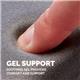Fellowes Premium Gel Adjustable Mouse Pad/Wrist Support Black 9374001