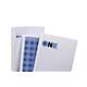 Ibico Thermal Binding Covers 8mm Front PVC Clear Back Gloss A4 White Ref IB387043 [Pack 100]
