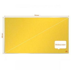 Nobo Impression Pro Widescreen YW Felt Board 710x400mm