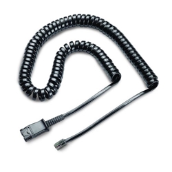 HP Poly U10P Quick Disconnect to RJ9 Adapter Cable for H-Series Headsets