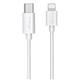 MediaRange Apple Lightning to USB Type-C Charge + Sync Cable 1m White