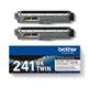 Brother TN-241BKTWIN Toner Cartridge Black Twinpack TN241BKTWIN