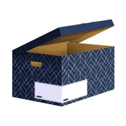 Bankers Box Decor Flip Top Box Grey (Pack of 5) 4483601