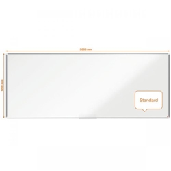 Nobo Premium Plus Steel Magnetic Whiteboard 3000x1200mm