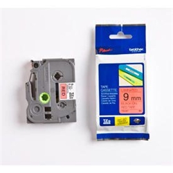 Brother P-touch TZe-421 (9mm x 8m) Black On Red Gloss Laminated Labelling Tape