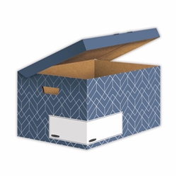 Bankers Box Decor Flip Top Box Blue (Pack of 5) 4484101